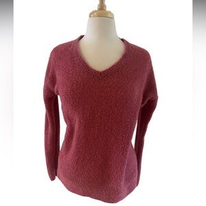 Halogen Metallic Sweater-Size XS- dark mauve color